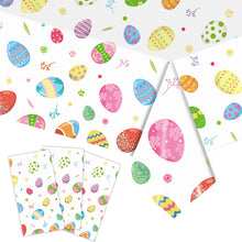 Load image into Gallery viewer, Easter Bunny Tablecloth Decorations 2024 Rabbit Egg Rabbit Printed Tableclot Rectangle Table Cover Happy Easter Party Decoration