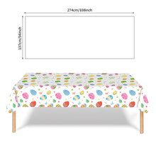 Load image into Gallery viewer, Easter Bunny Tablecloth Decorations 2024 Rabbit Egg Rabbit Printed Tableclot Rectangle Table Cover Happy Easter Party Decoration