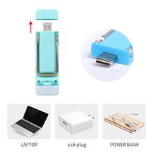 Load image into Gallery viewer, LED Clip-on Bookmark Book Light USB Rechargeable Reading Light Mini Led Brightness Adjustable Portable Bedside Desk Light