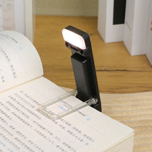 Load image into Gallery viewer, LED Clip-on Bookmark Book Light USB Rechargeable Reading Light Mini Led Brightness Adjustable Portable Bedside Desk Light