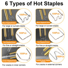 Load image into Gallery viewer, 100W Plastic Hot Stapler Welding Machine Bumper Repair Kit Soldering Iron 100Pcs Staplers For Repair Car