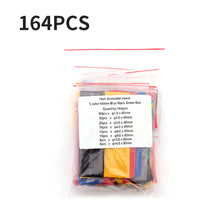 Load image into Gallery viewer, 164pcs Colorful Heat Shrink Tubing 2:1 Assortment Polyolefin Tube Car Cable Sleeving Wrap Wire Kit Insulation Sleeving