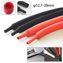 Load image into Gallery viewer, 2m Black Red Heat Shrink Tubing 3:1 Assortment Polyolefin Tube Car Cable Sleeving Wrap Wire Kit Insulation Sleeving