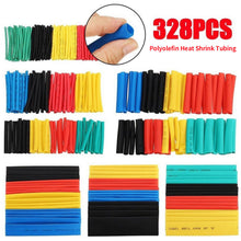 Load image into Gallery viewer, 127-328pcs Heat-shrink Tubing Thermoresistant Tube 2:1 Heat Shrink Wrapping Kit Electrical Connection Wire Cable Insulation Sleeving