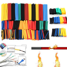 Load image into Gallery viewer, 127-328pcs Heat-shrink Tubing Thermoresistant Tube 2:1 Heat Shrink Wrapping Kit Electrical Connection Wire Cable Insulation Sleeving
