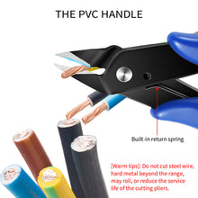 Load image into Gallery viewer, Diagonal Pliers Carbon Steel Pliers Electrical Wire Cable Cutters Cutting Side Snips Flush Pliers Nipper Hand Tools
