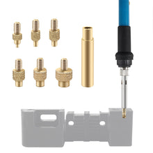 Load image into Gallery viewer, Heat Insert Nut Iron Tip M2 M3 M4 M5 M6 M8 Brass Thread Embedded Kit Heat Insertion Tool for Plastic 3D Printer Soldering Iron