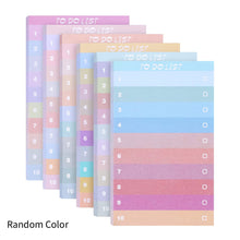 Load image into Gallery viewer, Multicolors Lined To Do List Sticky Notes Portable Self-adhesive Memo Pad Notepad Office Notes Stationery School Supplies