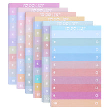 Load image into Gallery viewer, Multicolors Lined To Do List Sticky Notes Portable Self-adhesive Memo Pad Notepad Office Notes Stationery School Supplies