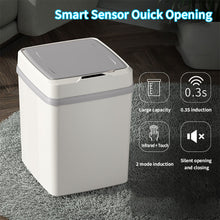 Load image into Gallery viewer, 12L Smart Trash Can Automatic Touch Dustbin Infrared Induction Motion Sensor-Activated Rubbish Bucket for Living Room Bathroom Office