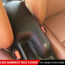 Load image into Gallery viewer, Car Armrest Box Center Console Lid Armrest Cover Interior Accessories Microfiber Leather Cover For Honda Fit 2014-2020