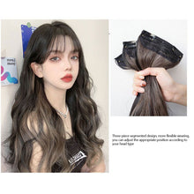 Load image into Gallery viewer, 3pcs Large Wavy Wig Pieces Women's Natural Simulation Wig Pieces Increase Hair Volume Fluffy Long Curly Hair Synthetic Wig