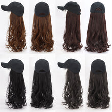 Load image into Gallery viewer, Hooded Wig Large Wavy Long Curly Hair Synthetic Wig Natural Simulation Wig Pieces Hair Extensions for Women