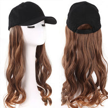 Load image into Gallery viewer, Hooded Wig Large Wavy Long Curly Hair Synthetic Wig Natural Simulation Wig Pieces Hair Extensions for Women