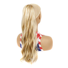 Load image into Gallery viewer, Elastic Mesh Drawstring Wig Ponytail Water Ripple Long Curly Hair Synthetic Wig High Temperature Silk Hair Extensions