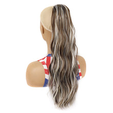 Load image into Gallery viewer, Elastic Mesh Drawstring Wig Ponytail Water Ripple Long Curly Hair Synthetic Wig High Temperature Silk Hair Extensions