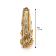Load image into Gallery viewer, Elastic Mesh Drawstring Wig Ponytail Water Ripple Long Curly Hair Synthetic Wig High Temperature Silk Hair Extensions