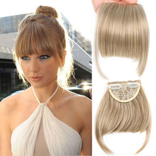 Load image into Gallery viewer, Synthetic Wig Bangs Natural Seamless Wig Piece Lengthened Sideburns Bangs High Temperature Silk Bangs Wig for Women