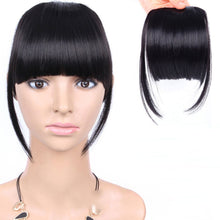 Load image into Gallery viewer, Synthetic Wig Bangs Natural Seamless Wig Piece Lengthened Sideburns Bangs High Temperature Silk Bangs Wig for Women