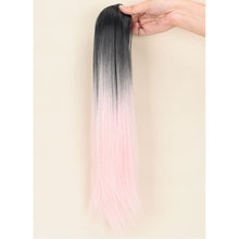 Load image into Gallery viewer, Mini Gripping Clip Ponytail Wig Gradient Long Straight Hair Natural Seamless Synthetic Ponytail Wig Hair Extensions for Women