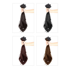 Load image into Gallery viewer, 3pcs Wig Pieces Natural Simulation Synthetic Wig Increase Hair Volume Fluffy Long Curly Hair Invisible Hair Extensions for Women