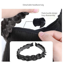 Load image into Gallery viewer, Headband Wig Fluffy Increase Hair Volume Long Curly Hair Synthetic Wig Natural Simulation Wig Pieces Hair Extensions for Women
