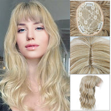 Load image into Gallery viewer, High Temperature Silk Wig Piece Air Bangs Ripple Short Curly Wig Piece Fluffy Increase Hair Volume Synthetic Wig