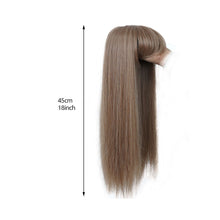 Load image into Gallery viewer, High Temperature Silk Wig Piece Long Straight Hair Wig Piece Fluffy Increase Hair Volume Synthetic Simulation Wig