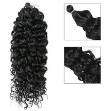 Load image into Gallery viewer, Multicolored Crochet Wig Fashionable Fluffy Natural Long Curly Hair 20inch Synthetic Hair Extensions for Women