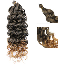 Load image into Gallery viewer, Multicolored Crochet Wig Fashionable Fluffy Natural Long Curly Hair 20inch Synthetic Hair Extensions for Women