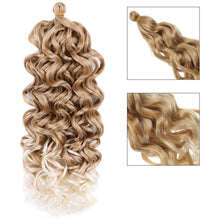 Load image into Gallery viewer, Multicolored Crochet Wig Fashionable Fluffy Natural Long Curly Hair 20inch Synthetic Hair Extensions for Women