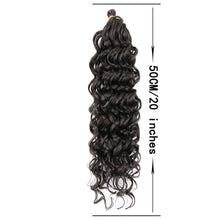 Load image into Gallery viewer, Multicolored Crochet Wig Fashionable Fluffy Natural Long Curly Hair 20inch Synthetic Hair Extensions for Women