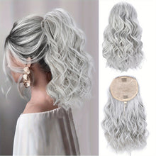 Load image into Gallery viewer, Elastic Mesh Drawstring Ponytail Wig Synthetic Simulation Short Curly Ponytail High Temperature Silk Hair Extensions