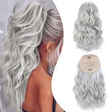 Load image into Gallery viewer, Elastic Mesh Drawstring Ponytail Wig Synthetic Simulation Short Curly Ponytail High Temperature Silk Hair Extensions