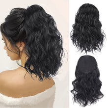 Load image into Gallery viewer, Elastic Mesh Drawstring Ponytail Wig Synthetic Simulation Short Curly Ponytail High Temperature Silk Hair Extensions