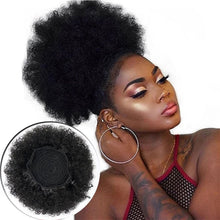 Load image into Gallery viewer, Elastic Drawstring Mesh Curly Wig Hair Extensions Bun Fluffy Updo Chignon Synthetic Wig Messy Bun for Women