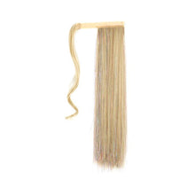 Load image into Gallery viewer, Colorful Silk Long Straight Hair Ponytail Wig Strap Style Adhesive Buckle Synthetic Wig Ponytail Hair Extensions
