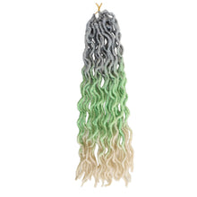 Load image into Gallery viewer, 14inch Multicolored Crochet Wig Braids Fluffy Natural Simulation Long Curly Hair Synthetic Hair Extensions Dreadlocks for Women