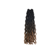 Load image into Gallery viewer, 14inch Multicolored Crochet Wig Braids Fluffy Natural Simulation Long Curly Hair Synthetic Hair Extensions Dreadlocks for Women