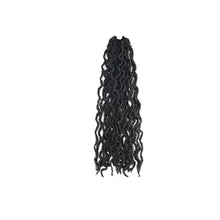 Load image into Gallery viewer, 14inch Multicolored Crochet Wig Braids Fluffy Natural Simulation Long Curly Hair Synthetic Hair Extensions Dreadlocks for Women