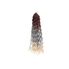 Load image into Gallery viewer, 14inch Multicolored Crochet Wig Braids Fluffy Natural Simulation Long Curly Hair Synthetic Hair Extensions Dreadlocks for Women