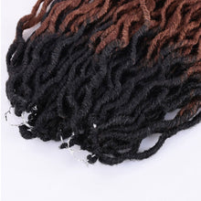 Load image into Gallery viewer, 14inch Multicolored Crochet Wig Braids Fluffy Natural Simulation Long Curly Hair Synthetic Hair Extensions Dreadlocks for Women