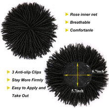 Load image into Gallery viewer, Messy Fluffy Short Curl Wig High-temperature Silk Synthetic Curly Dreadlocks Wig Increase Hair Volume False Hair Piece for Women