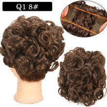 Load image into Gallery viewer, Curly Hair Bract Women's Curly Hair Chinese Wave Vintage Flower Bract Insertion Comb Wig Bag Creative High Temperature Filament Wig