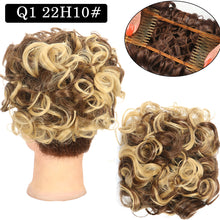 Load image into Gallery viewer, Curly Hair Bract Women's Curly Hair Chinese Wave Vintage Flower Bract Insertion Comb Wig Bag Creative High Temperature Filament Wig