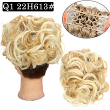 Load image into Gallery viewer, Curly Hair Bract Women's Curly Hair Chinese Wave Vintage Flower Bract Insertion Comb Wig Bag Creative High Temperature Filament Wig