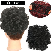 Load image into Gallery viewer, Curly Hair Bract Women's Curly Hair Chinese Wave Vintage Flower Bract Insertion Comb Wig Bag Creative High Temperature Filament Wig