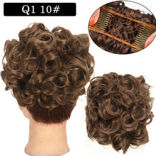 Load image into Gallery viewer, Curly Hair Bract Women's Curly Hair Chinese Wave Vintage Flower Bract Insertion Comb Wig Bag Creative High Temperature Filament Wig