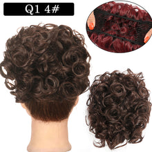 Load image into Gallery viewer, Curly Hair Bract Women's Curly Hair Chinese Wave Vintage Flower Bract Insertion Comb Wig Bag Creative High Temperature Filament Wig