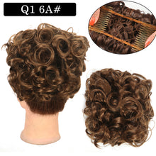 Load image into Gallery viewer, Curly Hair Bract Women's Curly Hair Chinese Wave Vintage Flower Bract Insertion Comb Wig Bag Creative High Temperature Filament Wig